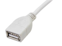 کابل افزایش طول USB 5 متری اکس پی از نمای پورت مادگی کابل