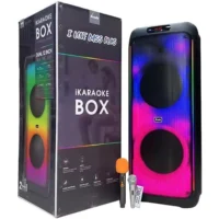 اسپیکر چمدانی بلوتوثی برودو BTS-2125 +دو عدد میکروفون بی سیم